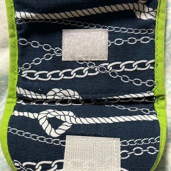 Thirty One Gifts 31 Flat Iron Travel Hot Case in Navy and Lime Gently Owned - Picture 2 of 3